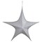 Northlight Silver Tinsel Foldable Glitter Star Outdoor Christmas Decoration - 44" - Silver